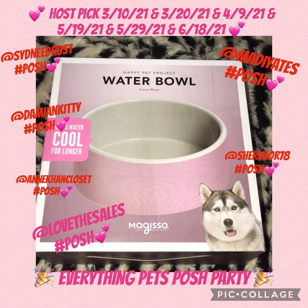 Magisso Pink Cooling Water bowl Large cozy rose New - Picture 6 of 6